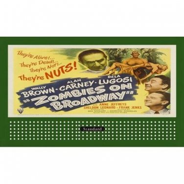 BILLBOARD THEME INSERT ZOMBIES ON BROADWAY FITS Lionel Trains 310 Holder