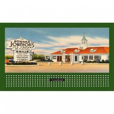 BILLBOARD THEME INSERT HOWARD JOHNSON'S RESTURANT FITS Lionel Trains 310 Holder