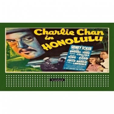 BILLBOARD THEME INSERT CHARLIE CHAN in Honolulu Lionel Trains Fits 310 Holder