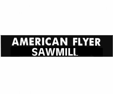 AMERICAN FLYER SAWMILL Button SELF ADHESIVE STICKER S Gauge Trains