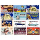 Sheet(12) PLASTICVILLE 3 1/2 W x 2" H STYLE BILLBOARD #2 INSERT & AMERICAN FLYER