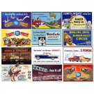 Sheet(12) PLASTICVILLE 3 1/2 W x 2" H STYLE BILLBOARD #3 INSERT & AMERICAN FLYER