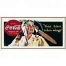 PLASTICVILLE YOUR THIRST TAKES WINGS COCA-COLA BILLBOARD SIGN INSERT CARD LIONEL PLASTICVILLE YOUR THIRST TAKES WINGS COCA-COLA BILLBOARD SIGN INSERT CARD LIONEL