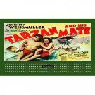BILLBOARD THEME INSERT TARZAN AND HIS MATE Lionel Trains fits 310 Holder