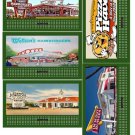 5 BILLBOARD THEME FAST FOOD RESTURANT SIGN INSERTS FITS Lionel Trains 310 Holder