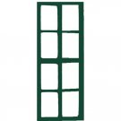 NOMA STATION Small Window Green on Silver Sticker Paper