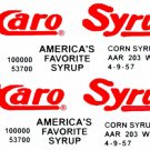 American Flyer Trains KARO SYRUP ADHESIVE STICKER SET S Gauge Tank Car Parts