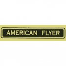 AMERICAN FLYER  ADHESIVE STICKERS 1 11/32" Black/Gold Pre War O Gauge Train PAIR