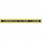 AMERICAN FLYER LINES 6" ADHESIVE STICKERS Black/Gold Pre War O Gauge Trains PAIR