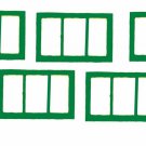 771 STOCKYARD WINDOW SET GREEN for American Flyer S Gauge Trains Parts