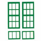 752 SEABOARD COALER WINDOW SET GREEN for American Flyer S Gauge Trains Parts