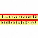 AMERICAN FLYER Red Curtain FRANKLIN #20 PASSENGER CARDSTOCK WINDOW SILHOUETTES