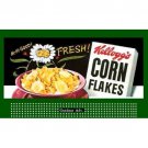 HO 1 1/2" x 3" BILLBOARD SIGN GLOSSY INSERT KELLOGG'S CORN FLAKES HO 1 1/2" x 3" BILLBOARD SIGN GLOSSY INSERT KELLOGG'S CORN FLAKES