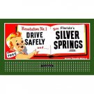 HO 1 1/2" x 3" BILLBOARD SIGN GLOSSY INSERT DRIVE SAFELY SILVER SPRINGS HO 1 1/2" x 3" BILLBOARD SIGN GLOSSY INSERT DRIVE SAFELY SILVER SPRINGS