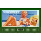 HO 1 1/2" x 3" BILLBOARD SIGN GLOSSY INSERT  SUNSWEET PRUNES
