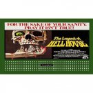 HO 1 1/2" x 3" BILLBOARD SIGN GLOSSY INSERT The Legend of HELL HOUSE HO 1 1/2" x 3" BILLBOARD SIGN GLOSSY INSERT The Legend of HELL HOUSE