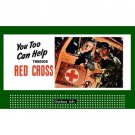 HO 1 1/2" x 3" BILLBOARD SIGN GLOSSY INSERT RED CROSS HO 1 1/2" x 3" BILLBOARD SIGN GLOSSY INSERT RED CROSS