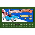 HO 1 1/2" x 3" BILLBOARD SIGN GLOSSY INSERT SUNOCO W OIL #2