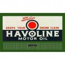 HO 1 1/2" x 3" BILLBOARD SIGN GLOSSY INSERT HAVOLINE MOTOR OIL HO 1 1/2" x 3" BILLBOARD SIGN GLOSSY INSERT HAVOLINE MOTOR OIL