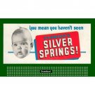 HO 1 1/2" x 3" BILLBOARD SIGN GLOSSY INSERT  SILVER SPRINGS #4