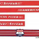 AMERICAN FLYER TRAINS 405 SILVER STREAK DIESEL ADHESIVE STICKER FULL SET S Gauge AMERICAN FLYER TRAINS 405 SILVER STREAK DIESEL ADHESIVE STICKER FULL SET S Gauge