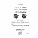 AMERICAN FLYER 18B 30B TRANSFORMER SERVICE PARTS LIST & DIAGRAM Copy of Original