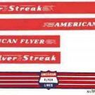 AMERICAN FLYER TRAINS 405 SILVER STREAK WATER SLIDE DECAL FULL SET S Gauge Parts AMERICAN FLYER TRAINS 405 SILVER STREAK WATER SLIDE DECAL FULL SET S Gauge Parts