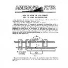 AMERICAN FLYER TRAINS 715 ARMY UNLOADING CAR INSTRUCTIONS S GAUGE- Reprint