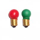 American Flyer Red & Green BULBS 1 ea for 17B or 19B Transformers Trains Lamp