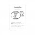 "O" AMERICAN FLYER AUTOMATIC BLOCK SIGNAL WO48971 INSTRUCTIONS Copy of Original