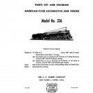 AMERICAN FLYER 336 M1497 SERVICE PARTS SHEET TRAINS - Copy of Original