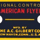 AMERICAN FLYER TRAINS SIGNAL CONTROL BUTTON WATER SLIDE DECAL  O Gauge Parts