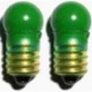 (4) 1449 GREEN 14v Screw Base BULBS Lionel Marx O O27 Gauge Trains Parts Lamps