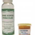 GEAR GREASE 1 1/2 oz. + Non-Toxic SMOKE FLUID 2 oz. for O Gauge Scale TRAINS GEAR GREASE 1 1/2 oz. + Non-Toxic SMOKE FLUID 2 oz. for O Gauge Scale TRAINS