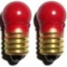 (4) 1449 RED 14v Screw Base BULBS Lionel Marx O O27 Gauge Trains Parts Lamps