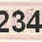 234 GP7 DIESEL NUMBER BOARD for American Flyer S Gauge  Trains  Parts