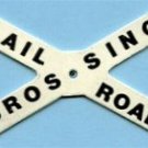 American Flyer PLASTIC CROSSBUCK CROSSING Sign 759/760+Rivet S Gauge Trains