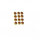 12 AMBER 1.9mm MARKER LAMP for HO Gauge JEWEL RHINESTONE STEAM ENGINE