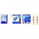 LITTLETOWN GLOSSY SKI SHOP Window Insert O/S Buildings