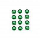 12 EA. GREEN RED CRYSTAL AMBER 2.7mm MARKER LAMP JEWEL RHINESTONE LIONEL O Gauge