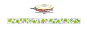 Kawaii Deco Tape - Hearts and Clovers