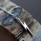 Silver Lightening Bolt Necklace