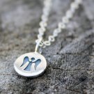 Delicate Silver Guardian Angel Necklace