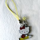 Hello Kitty Charm (Yellow Pencil + Crystal)