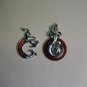 925 Sterling Silver Red Agate Phoenix Pendant