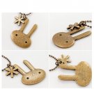 Cute Bronze Bunny Pendant Necklace
