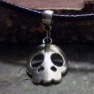 Charm Necklace - Antique Silver Decorative Skull Pendant