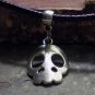 Charm Necklace - Antique Silver Decorative Skull Pendant