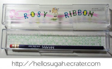 Vintage Japanese Shoujo Rosy Ribbon Pencil Box #1