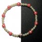 Kazumi Elastic Glass Pearl Bracelet [19] Pink